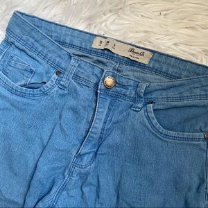 Denim & Co Light Blue Skinny Jeans